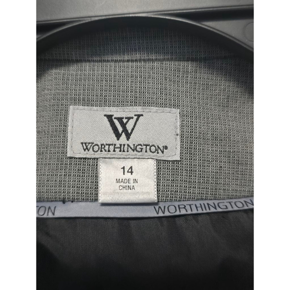Women's Worthington‎ Blazer, Size 14, Gray - Picture 4 of 9